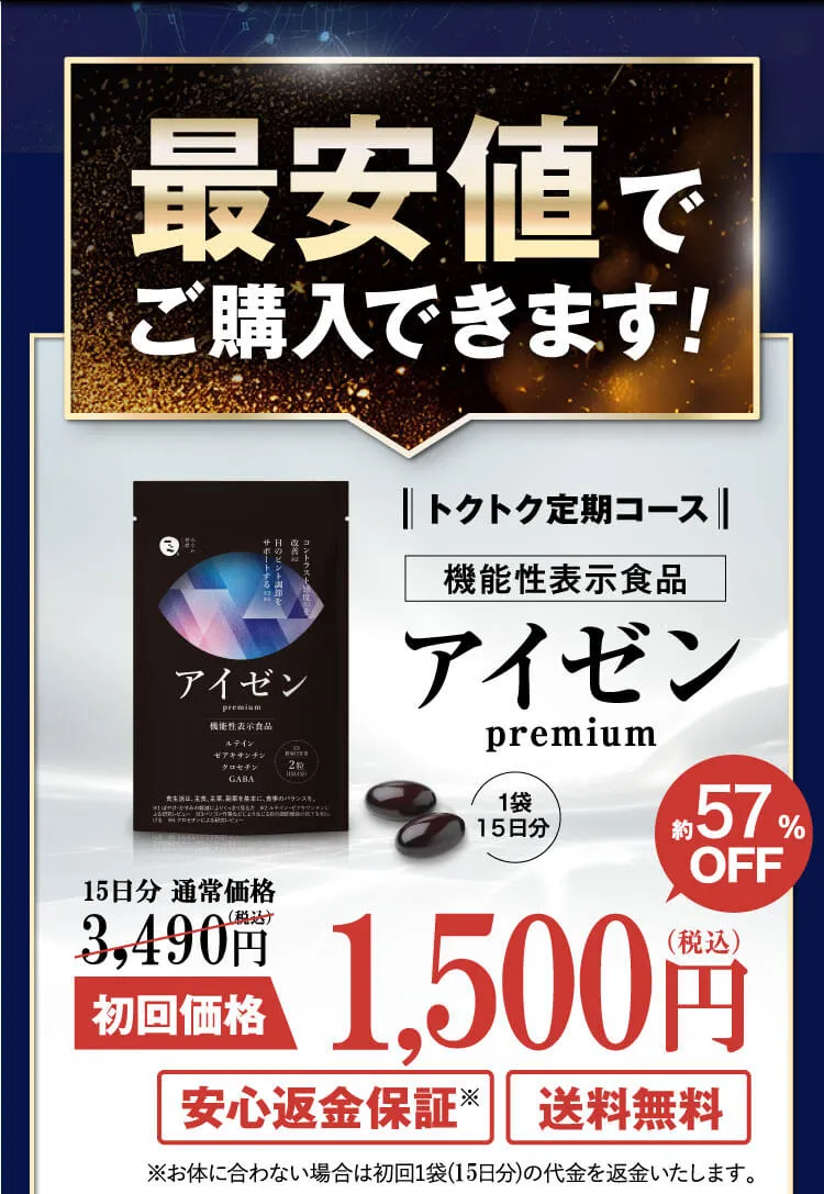 アイゼン初回価格1500円