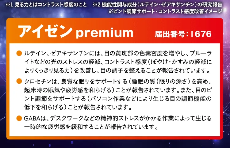 アイゼンpremium届出表記